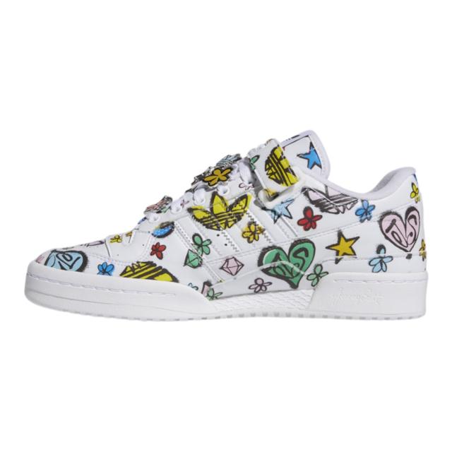 アディダス オリジナルス レディース スニーカー adidas Originals Forum Low - White/Multi_1