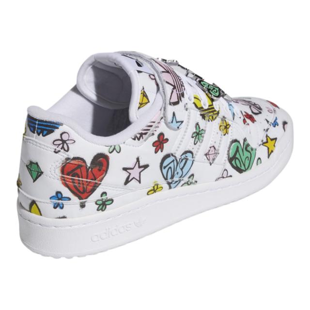 アディダス オリジナルス レディース スニーカー adidas Originals Forum Low - White/Multi_2