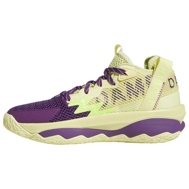 アディダス キッズ バッシュ adidas Dame 8 GS - Yellow/Purpleの通販