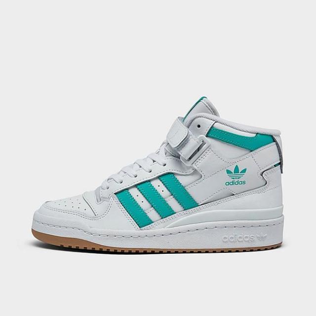 アディダス レディース スニーカー Women's Adidas Originals Forum Mid Casual Shoes - White/Mint Rush/Gum