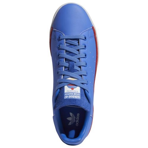 アディダス メンズ スニーカー adidas Originals Stan Smith - Blue/Red/White_3