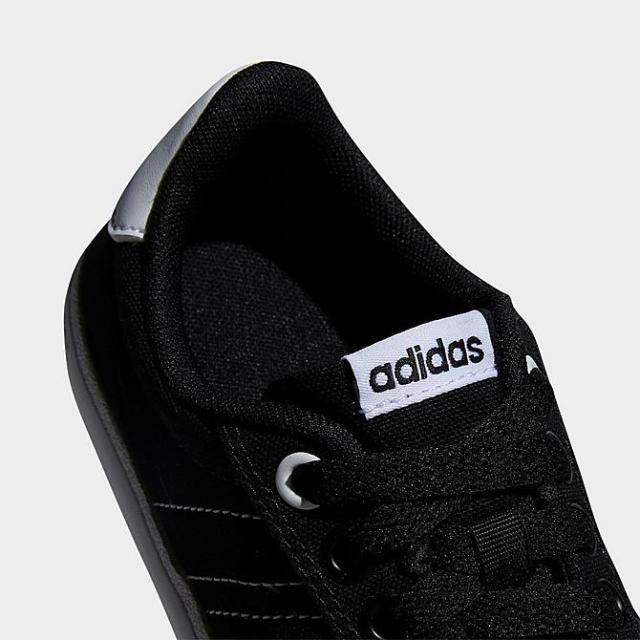 アディダス キッズ スニーカー Adidas Vulcraid3R Skateboarding Shoes GS - Core Black/Cloud White/Core Black_2
