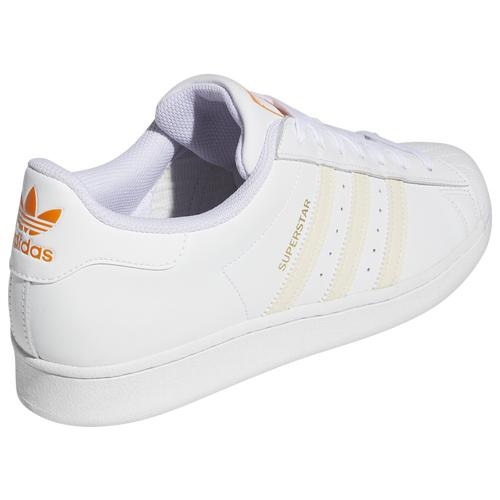 アディダス メンズ スニーカー adidas Originals Superstar - White/Citrus Orange_2