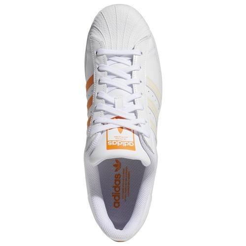 アディダス メンズ スニーカー adidas Originals Superstar - White/Citrus Orange_3