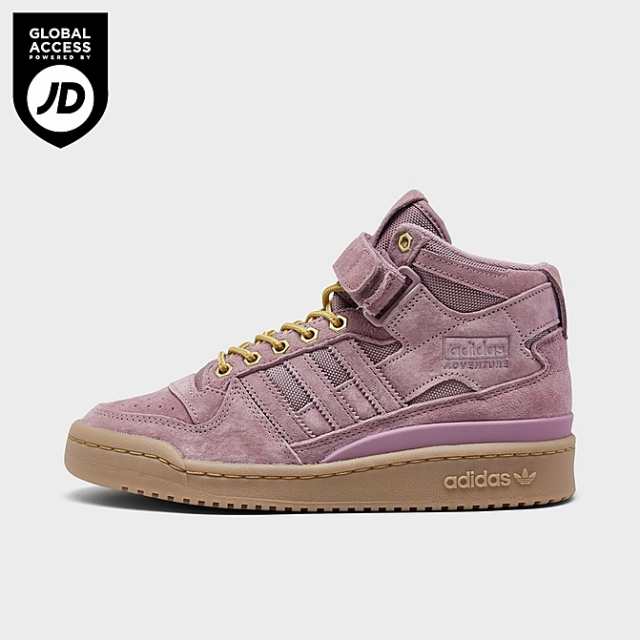 アディダス レディース スニーカー Women's Adidas Originals Forum Mid Casual Shoes - Magic Mauve/Magic Mauve/Gumの通販は