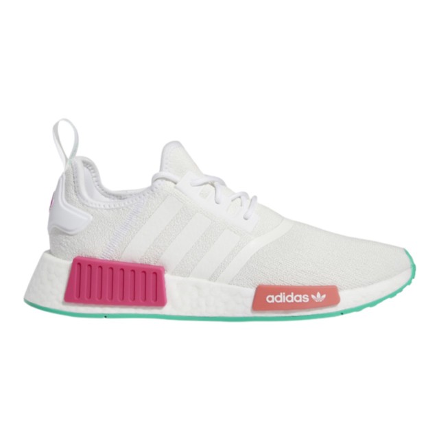 アディダス オリジナルス レディース スニーカー adidas Originals NMD R1 Casual Sneakers - White/Green/Purple