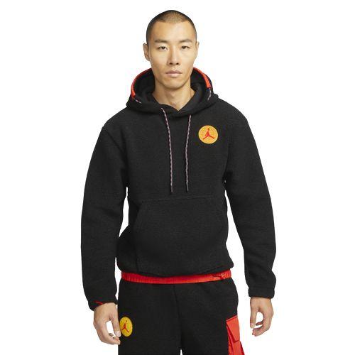 ジョーダン メンズ パーカー Jordan Essential Statement Fleece Pullover - Black/Redの通販は