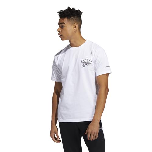 アディダス オリジナルス メンズ Tシャツ adidas Originals A.D.I.D.A.S. T-Shirt - White/Black