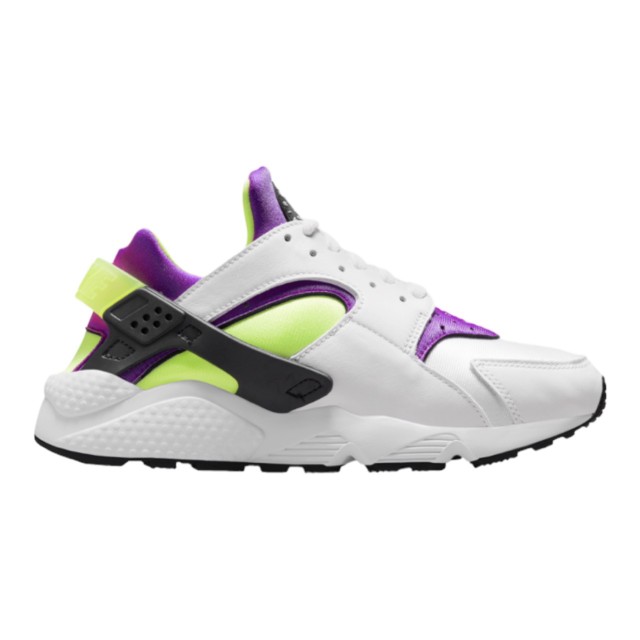 ナイキ レディース ランニングシューズ エアハラチ Nike Air Huarache - White/Purple/Yellow 白 ホワイト ウィメンズ