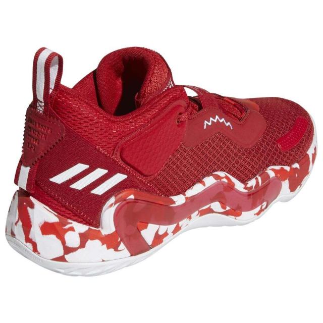 adidas バスケットシューズ 赤 バッシュ スニーカー adidas - adidas バスケットシューズ 赤の通販 by J shop｜アディダス