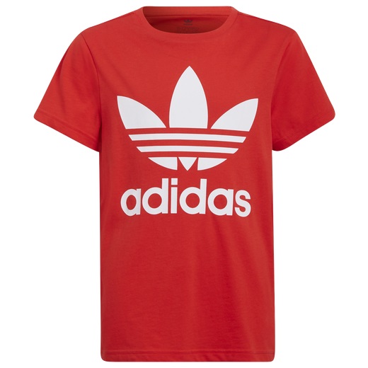 アディダス キッズ Tシャツ 半袖 adidas Trefoil T-Shirt - Red/White