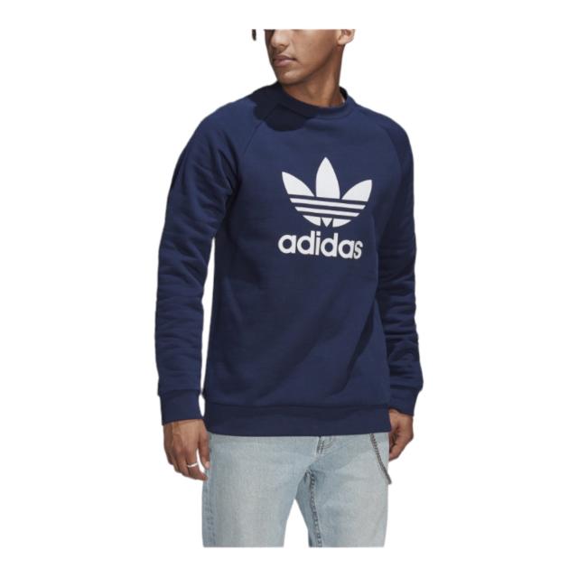 アディダス メンズ スウェットシャツ adidas Adicolor Classics Trefoil Crewneck Sweatshirt - Black/Black/Black