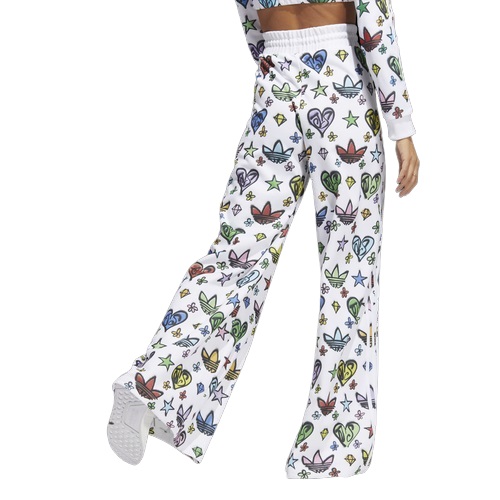 アディダス レディース トラックパンツ adidas Mono JS Wide Track Pants - White_1
