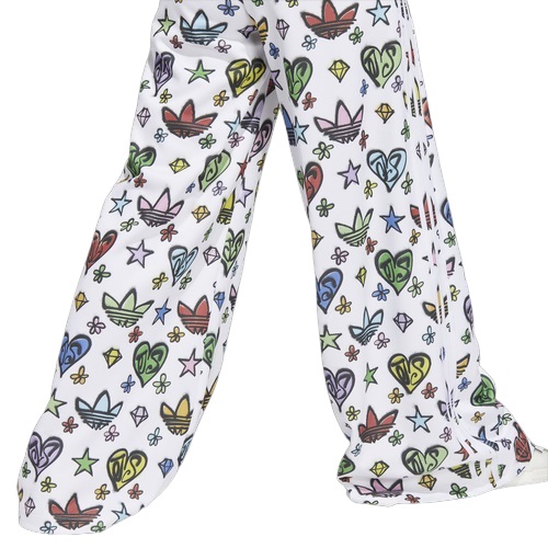 アディダス レディース トラックパンツ adidas Mono JS Wide Track Pants - White_3