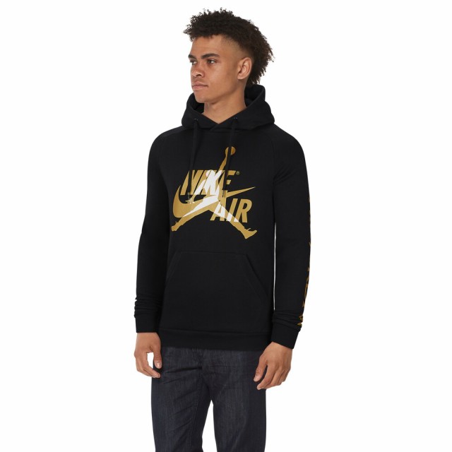 jordan black and gold hoodie