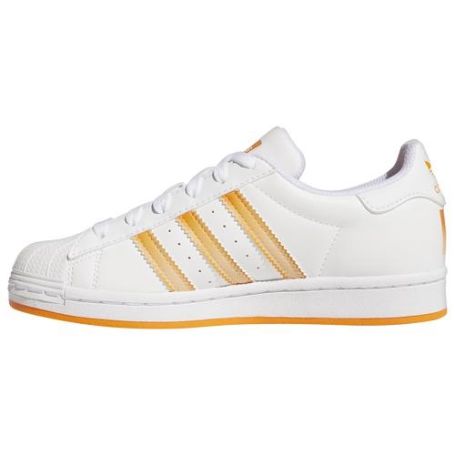 アディダス キッズ スニーカー adidas Originals Superstar GS - White/Orange_1