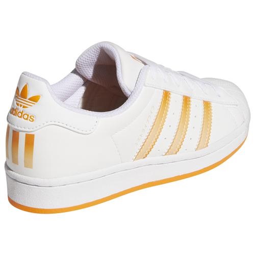 アディダス キッズ スニーカー adidas Originals Superstar GS - White/Orange_2