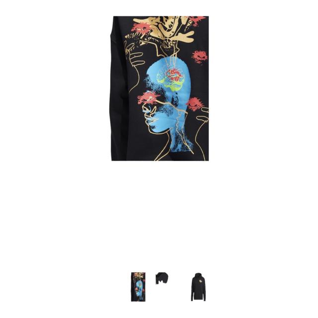 アディダス レディース パーカー adidas Graphic Hoodie - Black/Multi アディダス レディース パーカー adidas Graphic Hoodie - Black/Multi