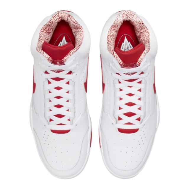 ナイキ メンズ スニーカー Nike Air Flight Lite Mid - White/Red_3
