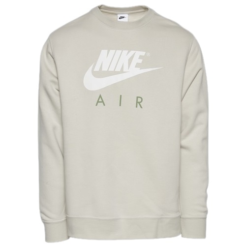 ナイキ メンズ スウェットシャツ Nike Air Crew Fleece - Tan/White/Green