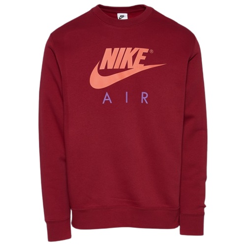 ナイキ メンズ スウェットシャツ Nike Air Crew Fleece - Red/Red