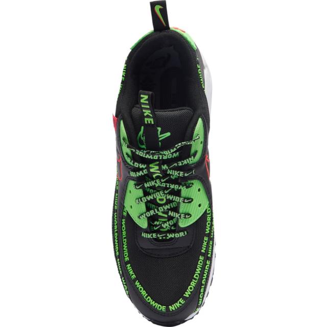 ナイキ メンズ エアマックス９０ Nike Air Max 90 スニーカー Black/Flash Crimson/Green Strike/White_3
