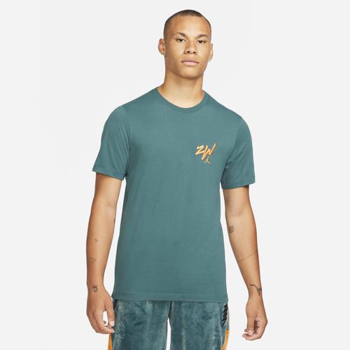 ジョーダン メンズ Tシャツ 半袖 Jordan Zion Short Sleeved T-Shirt - Dark Teal Green/Dark Teal Green