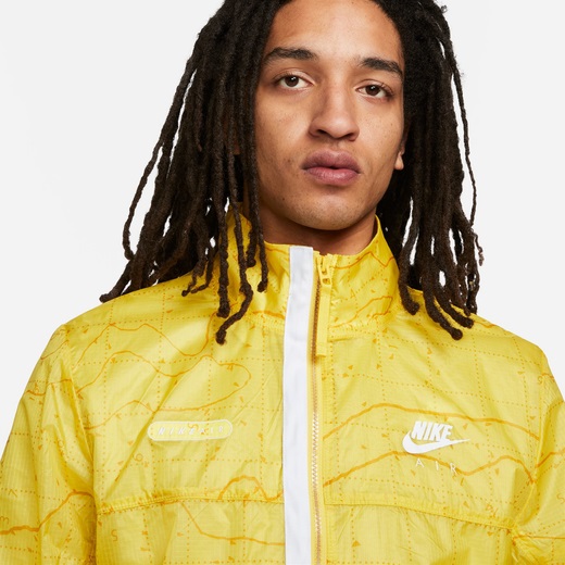 ナイキ メンズ ウィンドブレーカー Nike Air Woven UL Jacket - Yellow/Grey_2