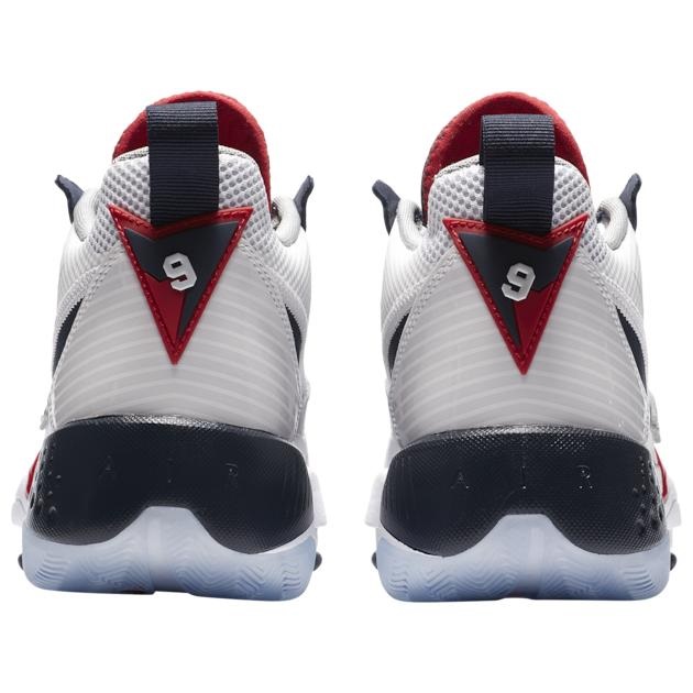 ジョーダン キッズ バッシュ Jordan Zoom '92 GS - White/Obsidian/True Red_2