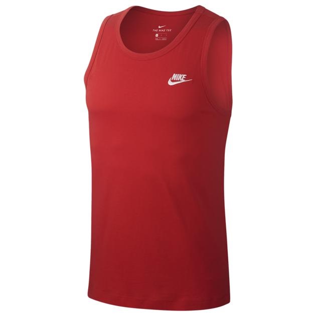 ナイキ メンズ タンクトップ Nike Embroidered Futura Tank - University Red/Black