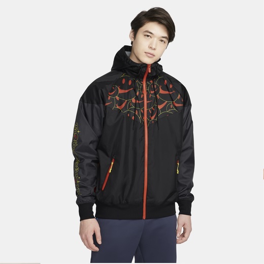 ナイキ メンズ ウィンドブレーカー Nike Woven Smile - Black/Orangeの通販は