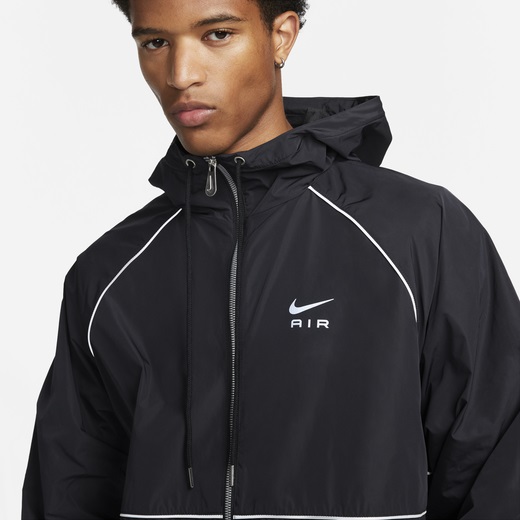 ナイキ メンズ ウィンドブレーカー Nike Air Woven Jacket - Black/White_2