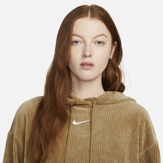 ナイキ レディース パーカー Nike NSW Velour Modern Crop Pullover