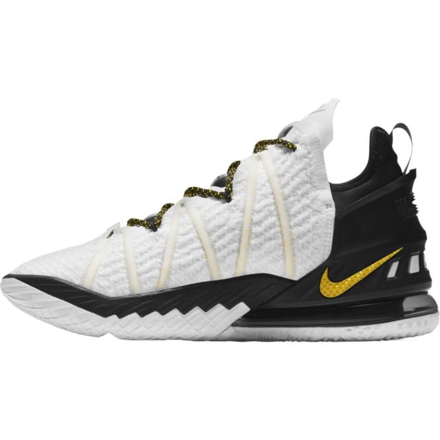 ナイキ メンズ バッシュ Nike LeBron 18 - Black/Amarillo/White_1