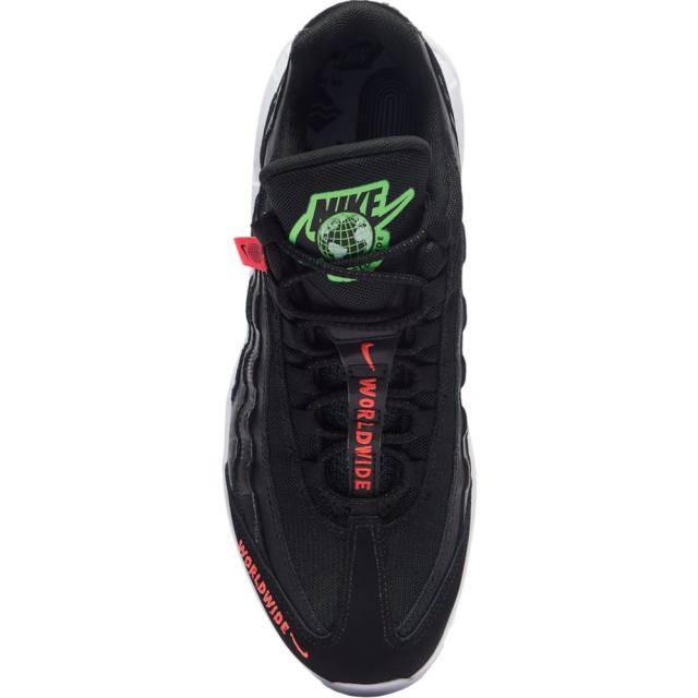 ナイキ メンズ エアマックス９５ Nike Air Max 95 Essential スニーカー Black/White/Green Strike_3