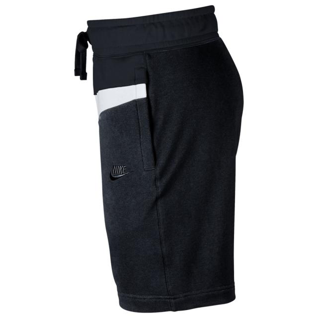 ナイキ メンズ Nike Large Swoosh Shorts ハーフパンツ Black/White ショーツ_2