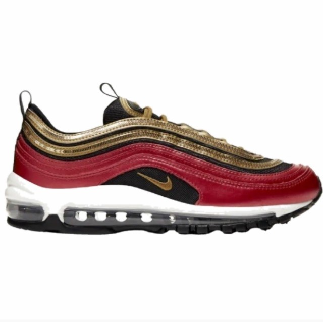 ナイキ エア マックス９７ レディース Nike Air Max 97 スニーカー Red/Metallic Gold/Sail