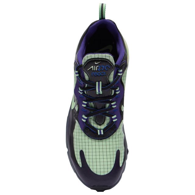 ナイキ メンズ エア マックス２７０ Nike Air Max 270 React スニーカー Black/Cool Grey/Court Purple/Vapor Green_3