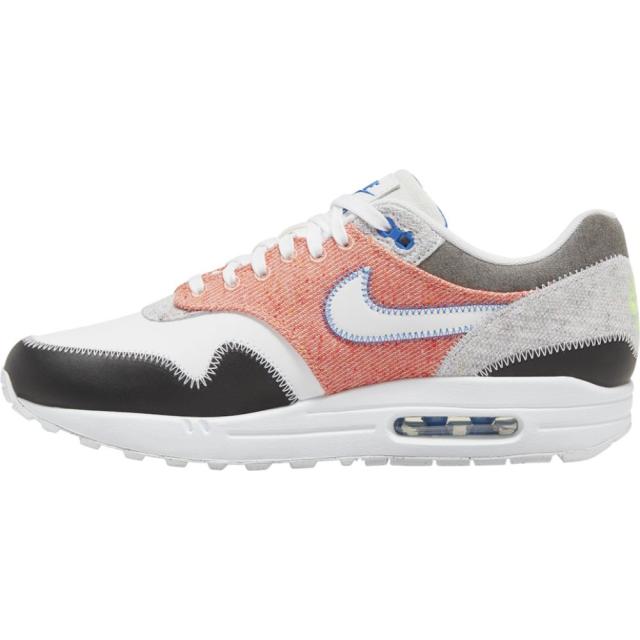 ナイキ メンズ エアマックス１ Nike Air Max 1 スニーカー White/Game Royal/Electric Green_1