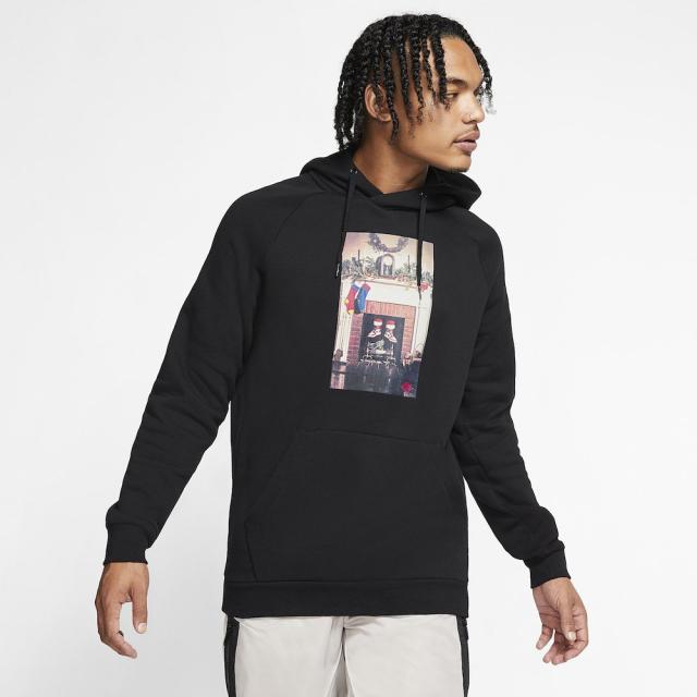 ジョーダン メンズ Jordan Jumpman Chimney Hoodie パーカー Black/White