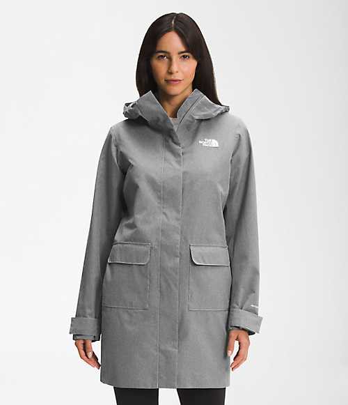 ノースフェイス レディース パーカー The North Face Women’s City Breeze Rain Parka II - TNF Medium Grey Heather