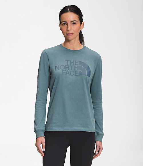 ノースフェイス レディース Tシャツ 長袖 ロンT The North Face Women's Long Sleeve Half Dome Tee - Goblin Blue/Goblin Blueの通販は