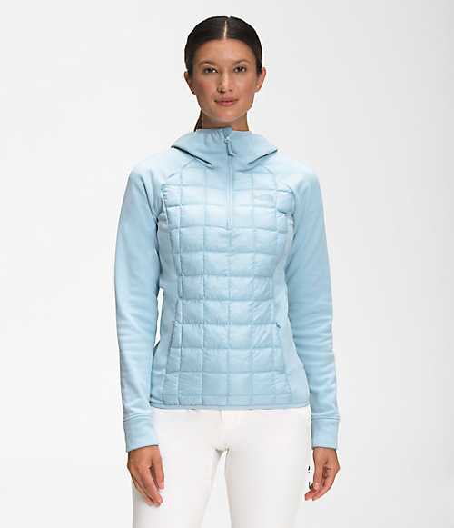 ノースフェイス レディース ジャケット The North Face Women's ThermoBall Hybrid Jacket - Beta Blue