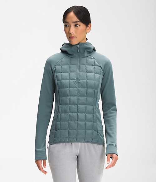 ノースフェイス レディース ジャケット The North Face Women's ThermoBall Hybrid Jacket - Goblin Blue