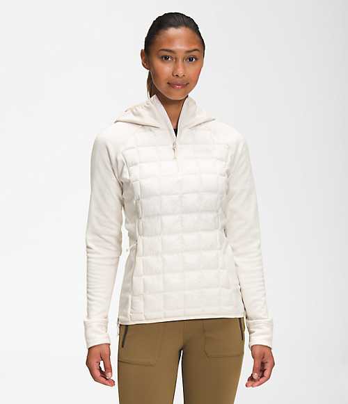 ノースフェイス レディース ジャケット The North Face Women's ThermoBall Hybrid Jacket - Gardenia White