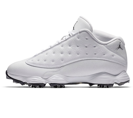 ジョーダン メンズ 27.5cm ゴルフシューズ Jordan 13 Retro Golf Cleat - White Black