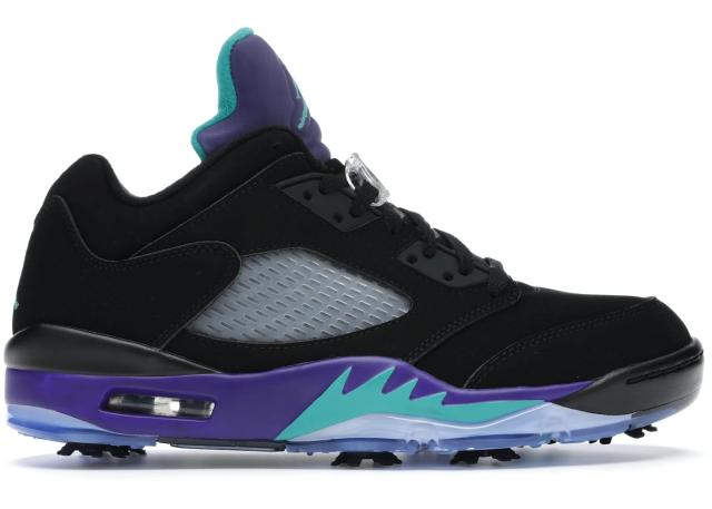 ジョーダン メンズ 25.5cm ゴルフシューズ Jordan 5 Retro Low Golf - Black Grape