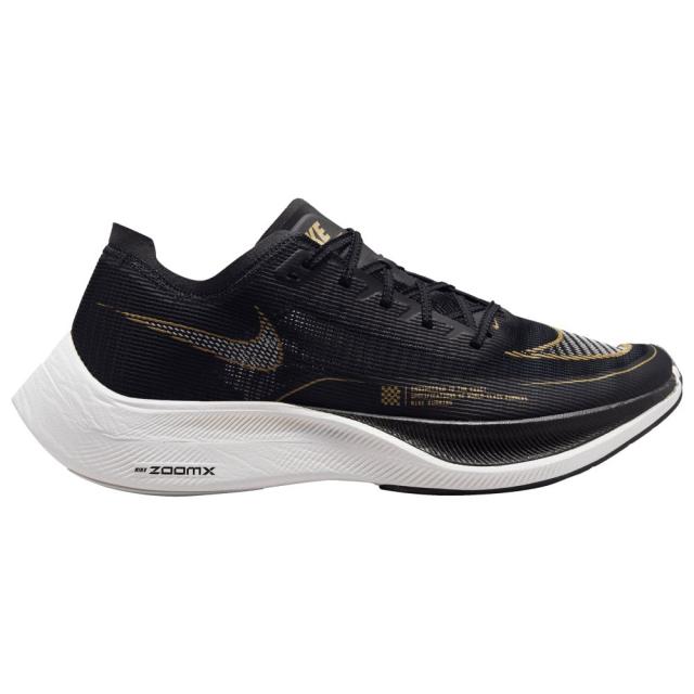 ナイキ メンズ ランニングシューズ Nike ZoomX Vaporfly Next% 2 - Black/White/Metallic Gold Coinの通販は