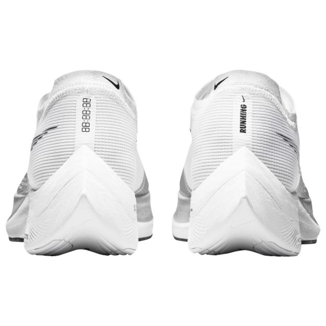 ナイキ メンズ ランニングシューズ Nike ZoomX Vaporfly Next% 2 - White/Black/Metallic Silver_2