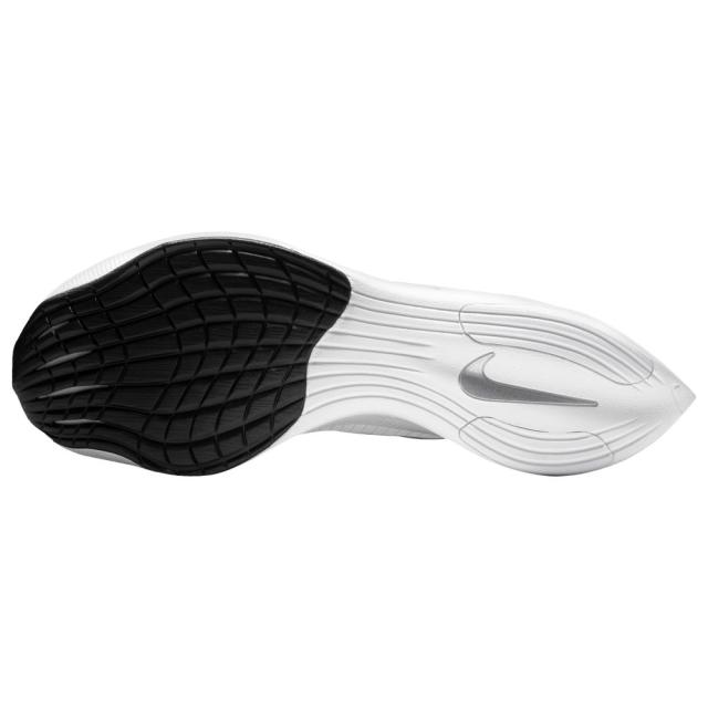 ナイキ メンズ ランニングシューズ Nike ZoomX Vaporfly Next% 2 - White/Black/Metallic Silver_4